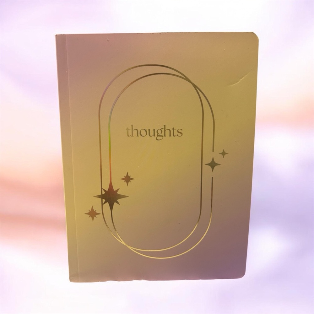 Thoughts Notebook - Holographic Gold Accent - Picture 1 of 1